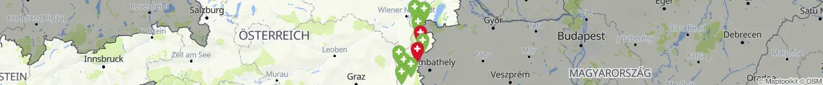 Map view for Pharmacies emergency services nearby Frankenau-Unterpullendorf (Oberpullendorf, Burgenland)